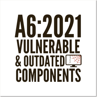 Secure Coding OWASP A6 2021 Vulnerable And Outdated Components Posters and Art